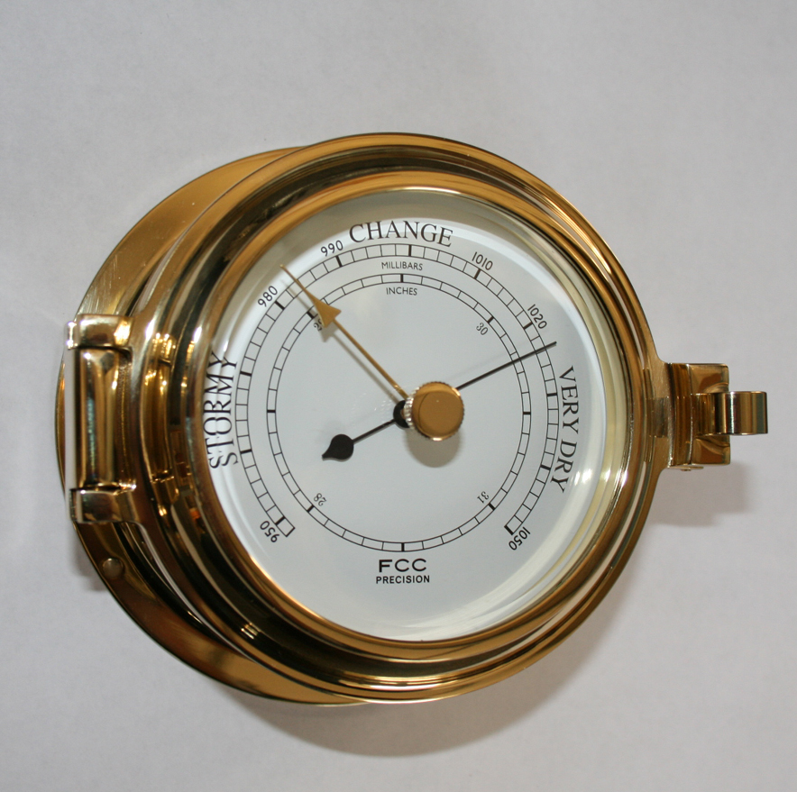 Brass Marine Barometer
