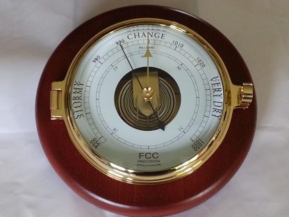 Wood mounted Prestige Barometer
