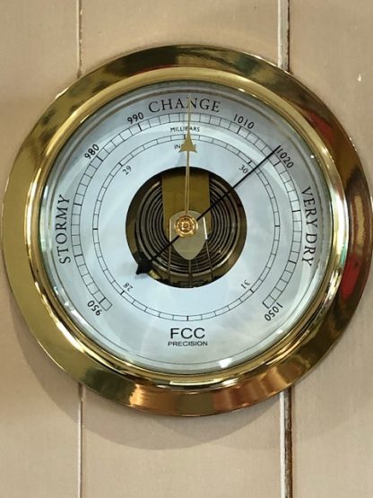 Large Brass Barometer