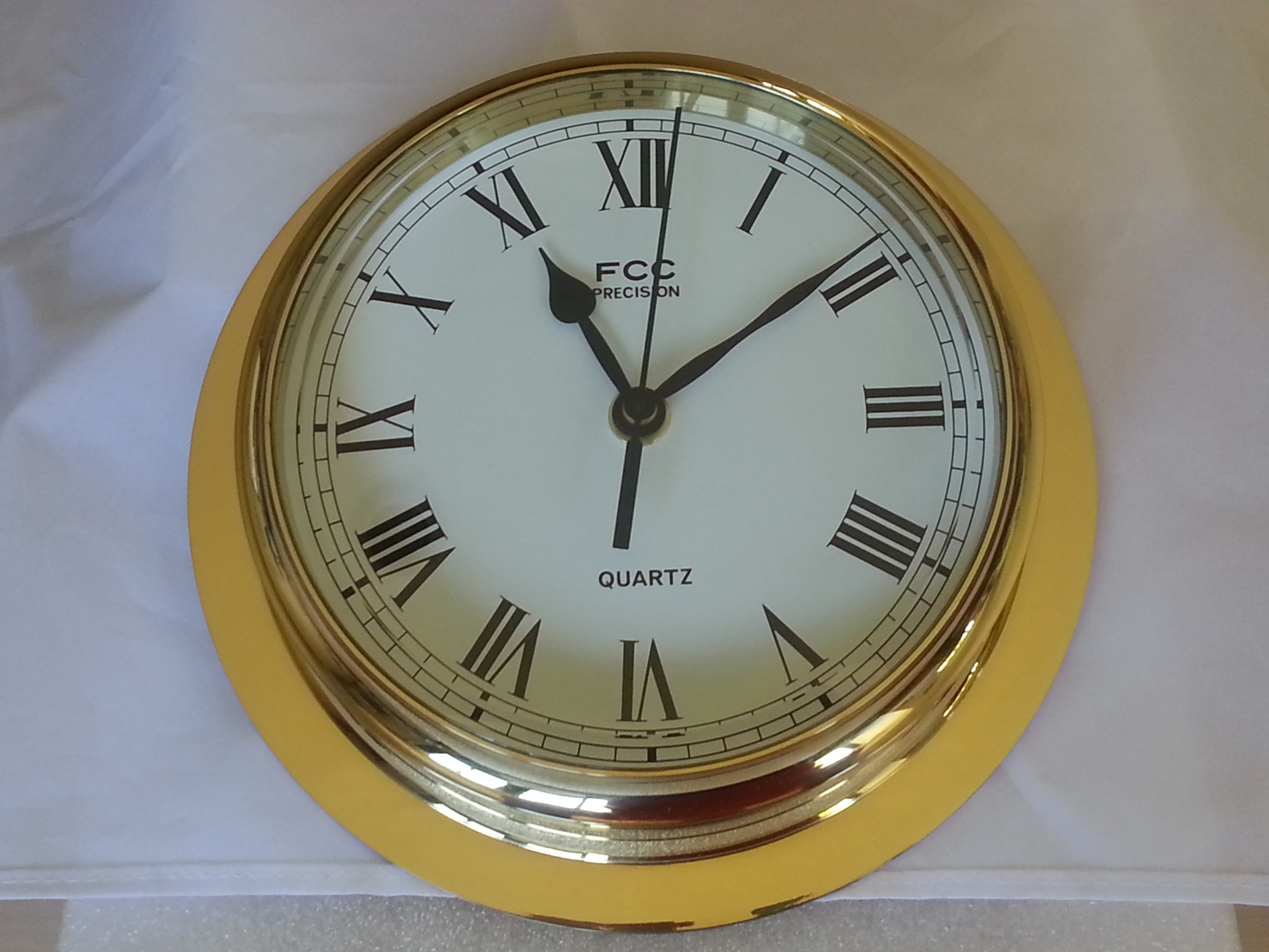 Large Brass Clock FCC Precision