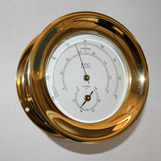 brass hygrometer thermometer